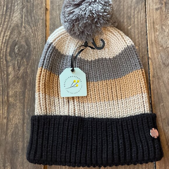 Stylish Black and Tan Piccadilly Hat from Rockflowerpaper -NEW - Picture 2 of 10